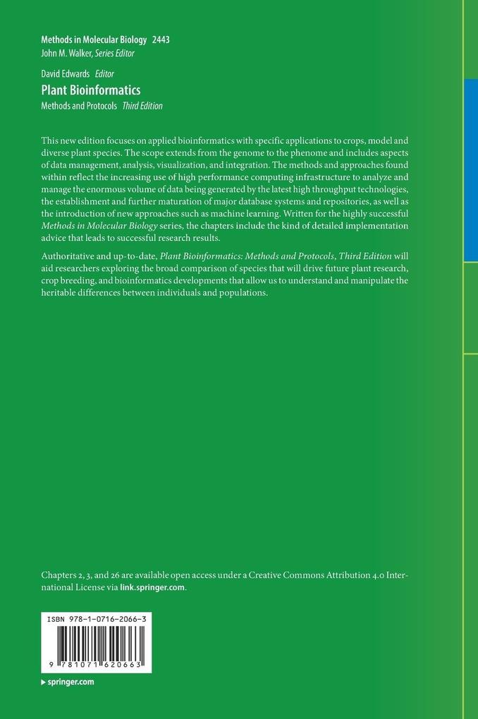 Weitere Ansicht: Plant Bioinformatics