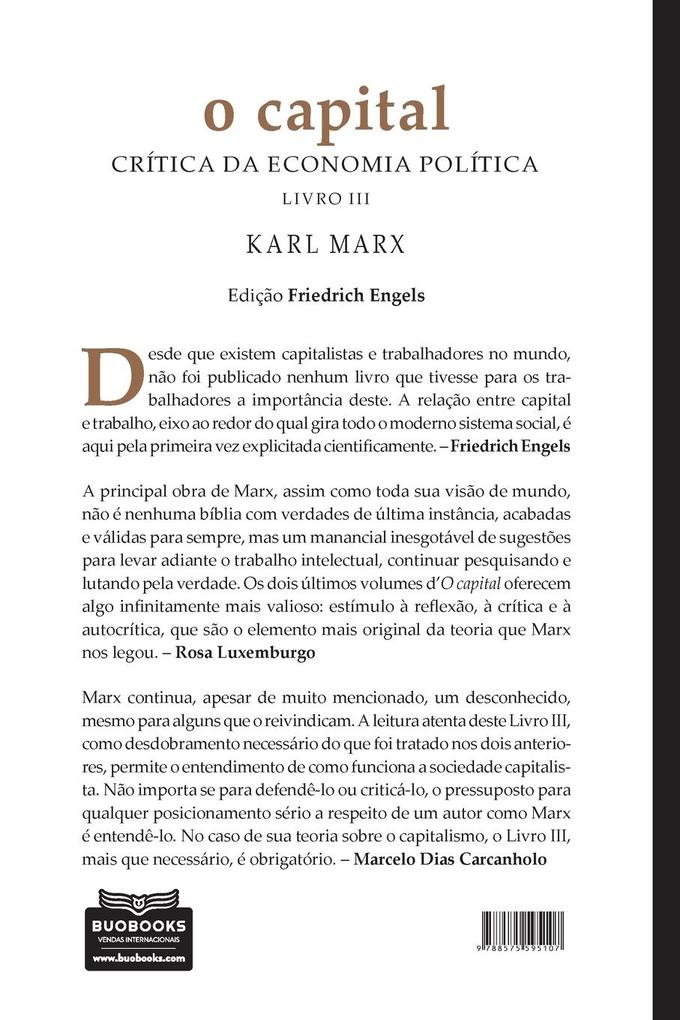 Weitere Ansicht: O capital, Livro III | Karl Marx
