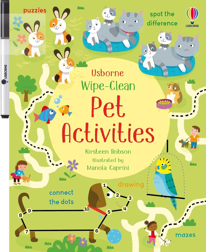 Produktbild: Wipe-Clean Pet Activities | Kirsteen Robson