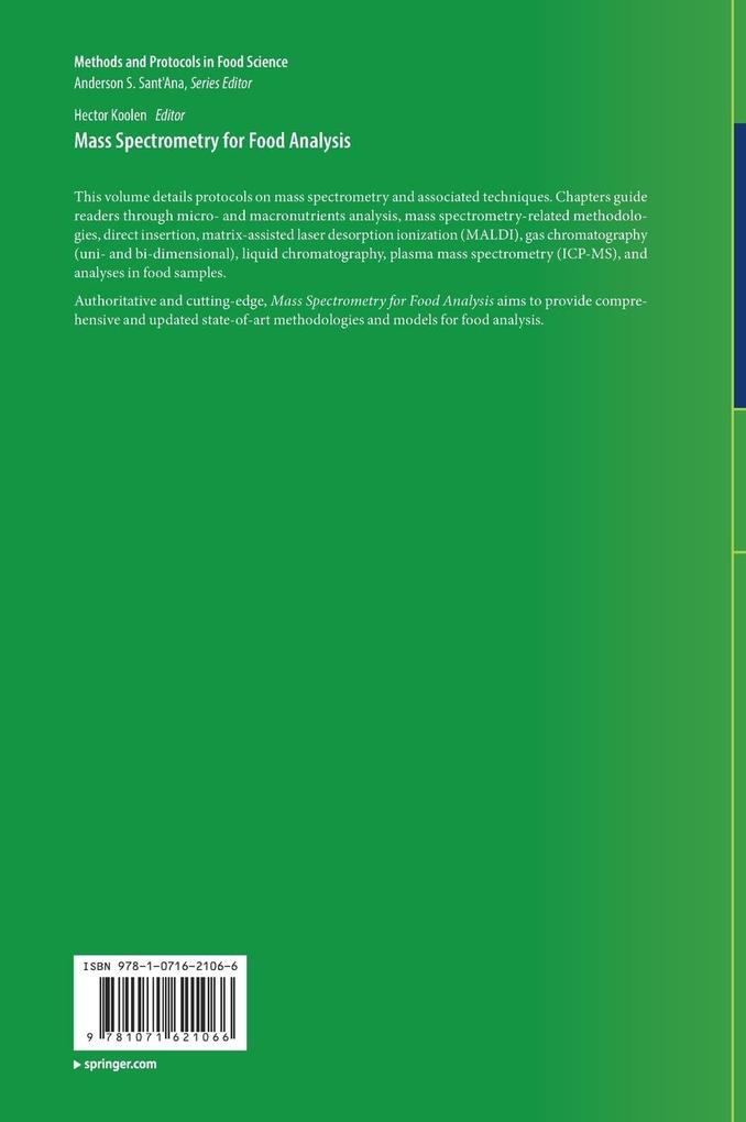 Weitere Ansicht: Mass Spectrometry for Food Analysis