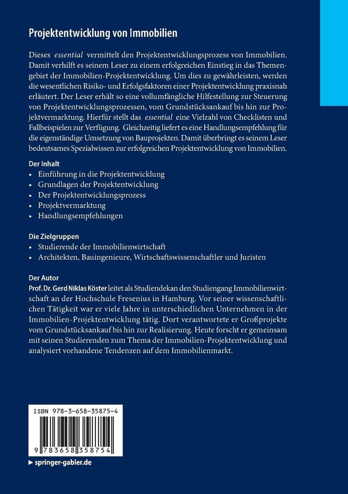 Weitere Ansicht: Projektentwicklung von Immobilien | Gerd Niklas Köster