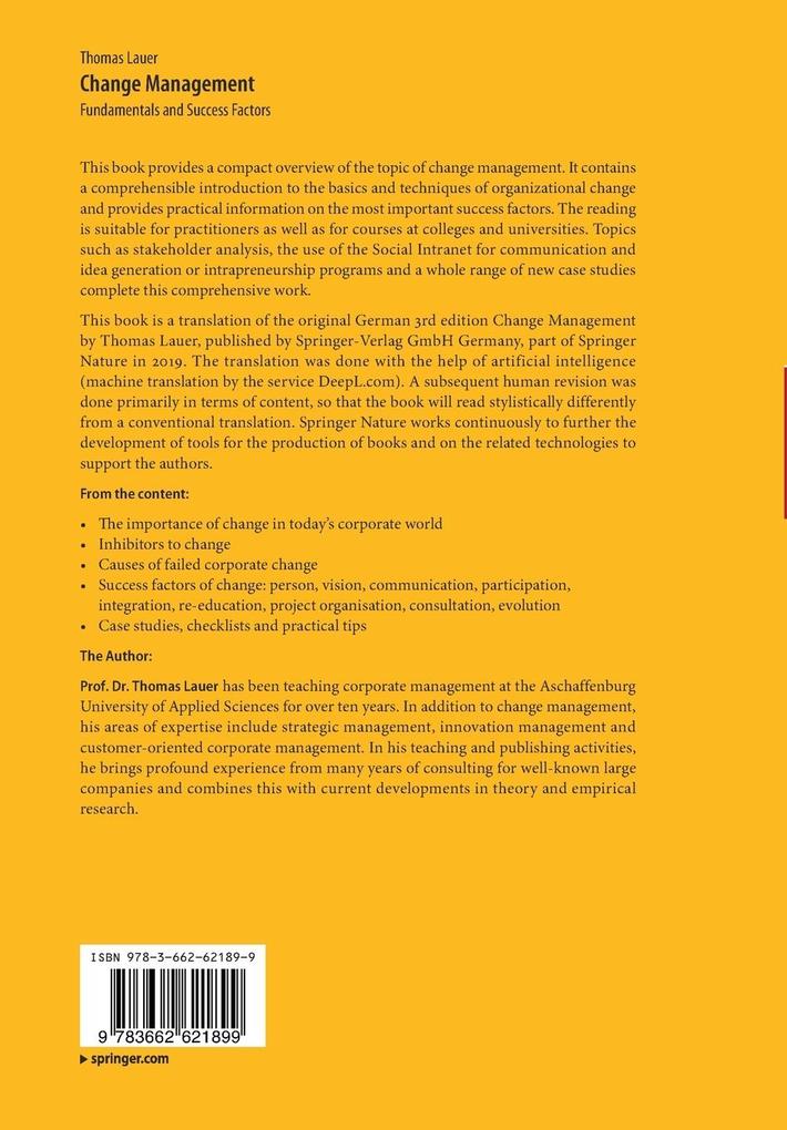 Weitere Ansicht: Change Management | Thomas Lauer