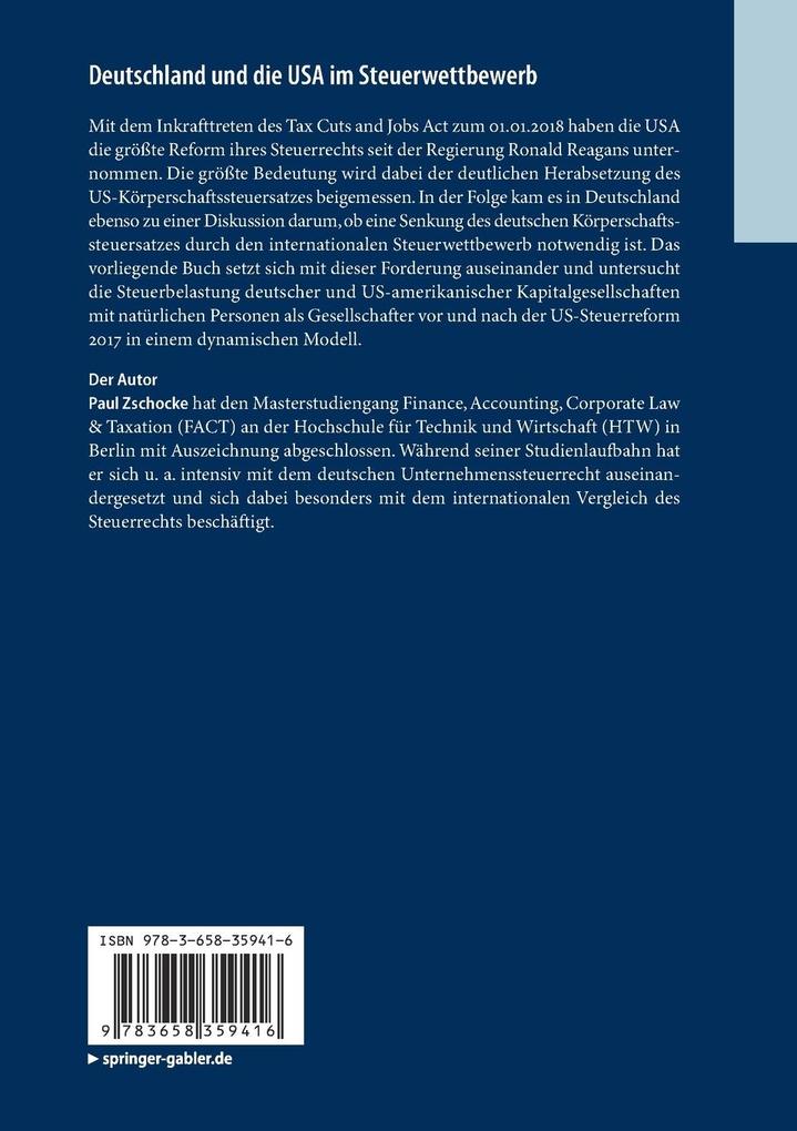 Weitere Ansicht: Deutschland und die USA im Steuerwettbewerb | Paul Zschocke