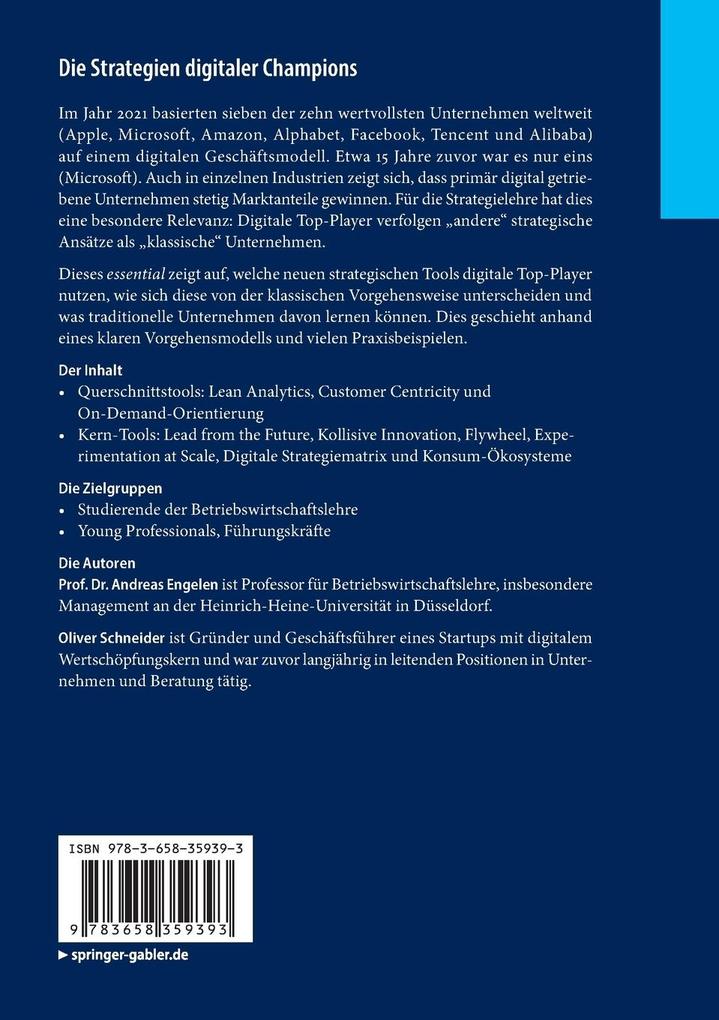 Weitere Ansicht: Die Strategien digitaler Champions | Andreas Engelen, Oliver Schneider