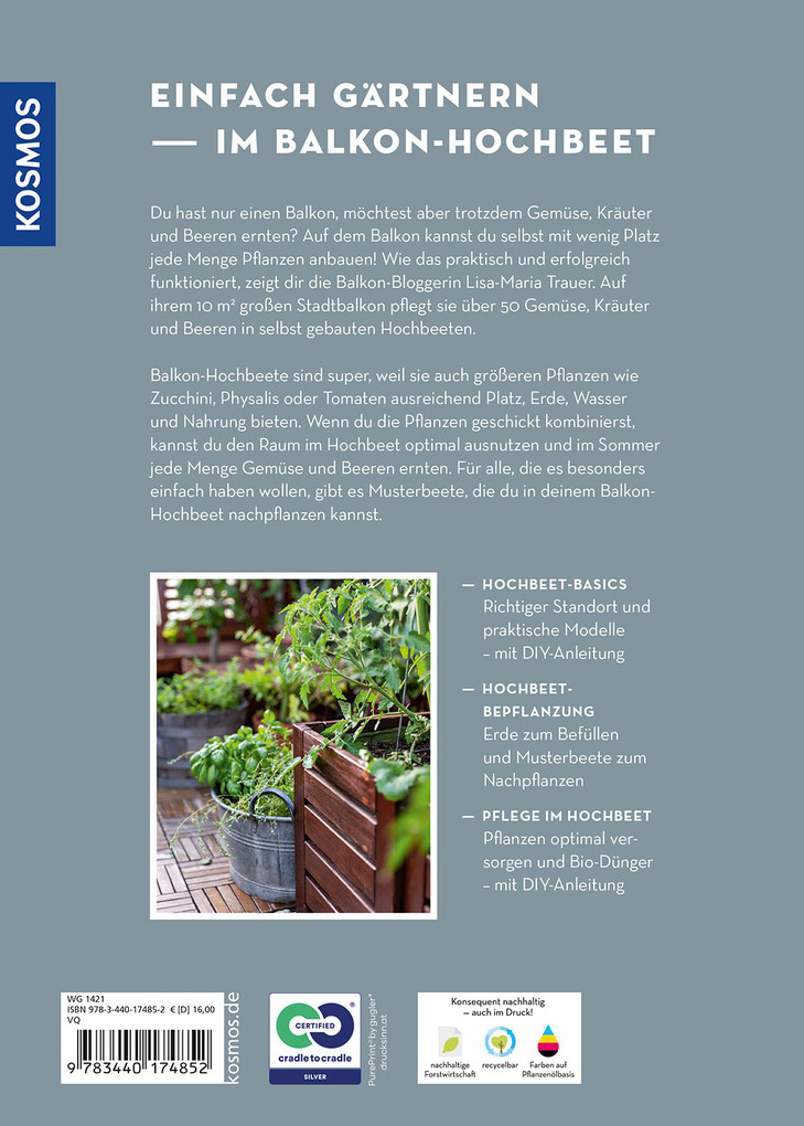 Weitere Ansicht: Mein Balkon-Hochbeet | Lisa-Maria Trauer