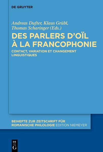 Produktbild: Des parlers d'oïl à la francophonie