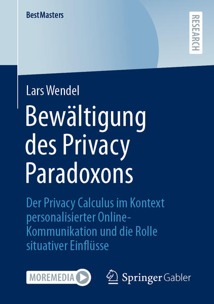 Produktbild: Bewältigung des Privacy Paradoxons | Lars Wendel