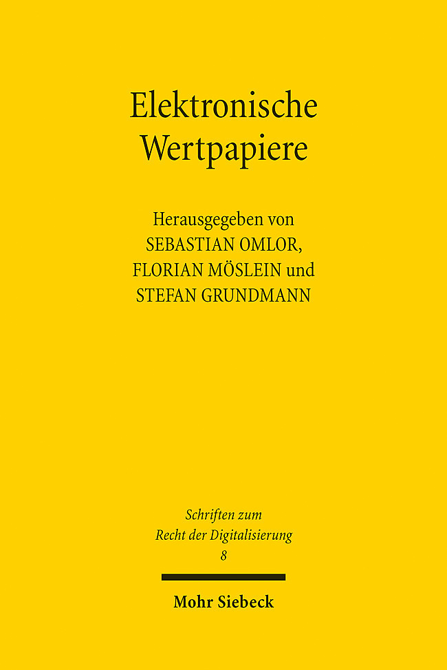 Produktbild: Elektronische Wertpapiere