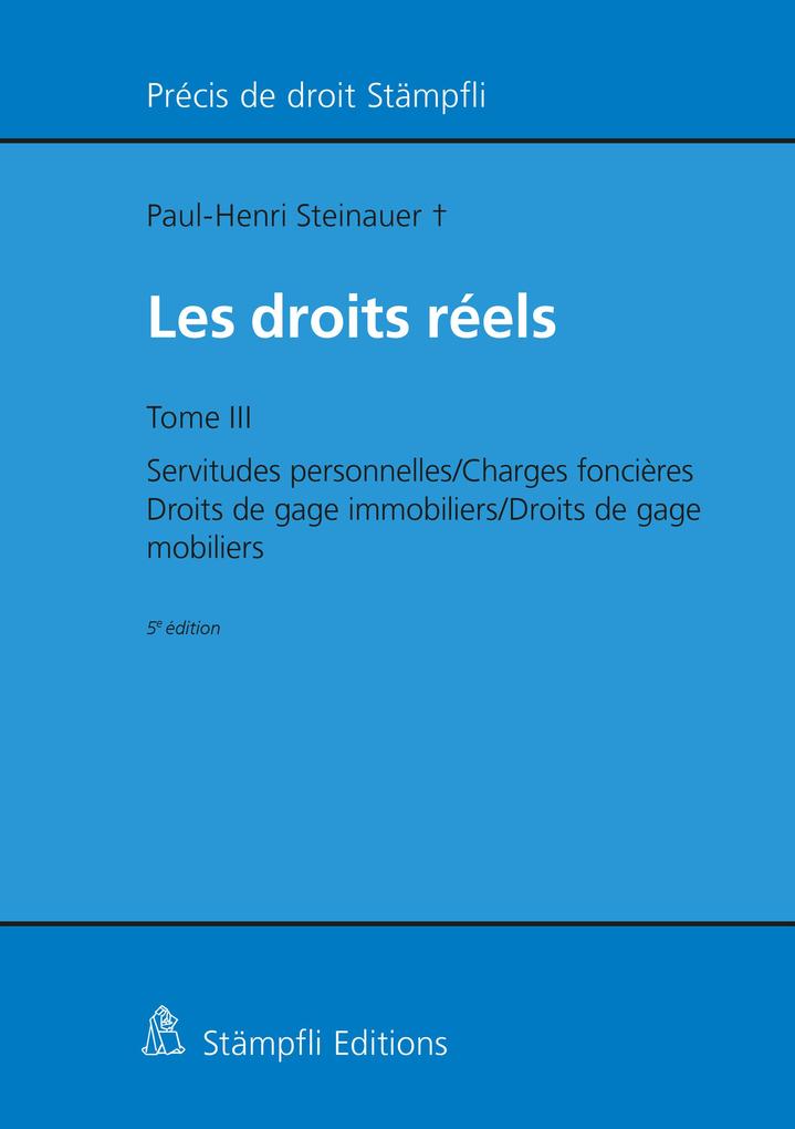 Produktbild: Les droits réels | Paul-Henri Steinauer