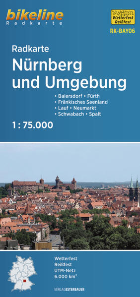 Produktbild: Radkarte Nürnberg und Umgebung (RK-BAY06)