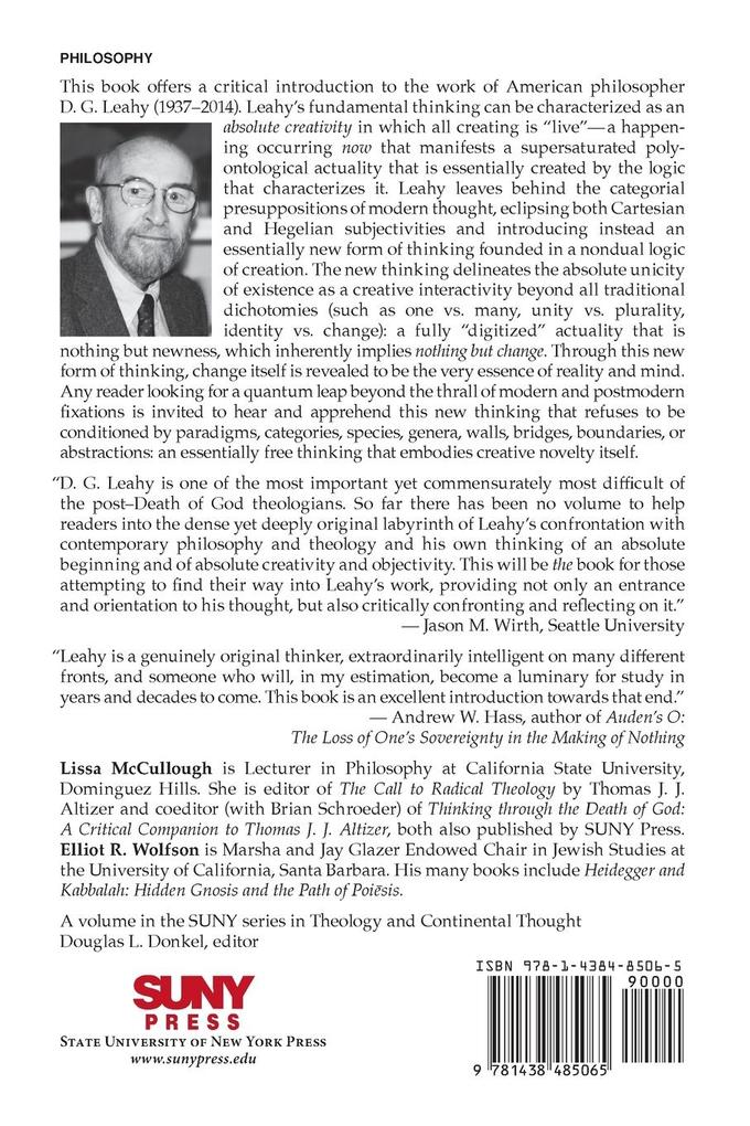 Weitere Ansicht: D. G. Leahy and the Thinking Now Occurring