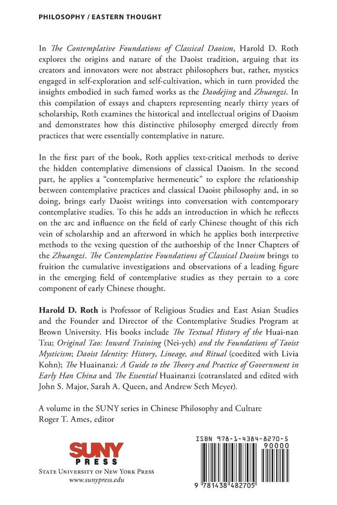 Weitere Ansicht: The Contemplative Foundations of Classical Daoism | Harold D. Roth