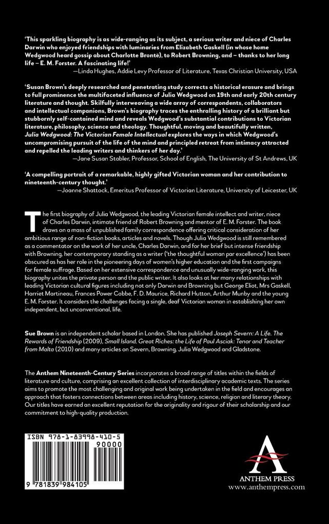 Weitere Ansicht: Julia Wedgwood, The Unexpected Victorian | Sue Brown