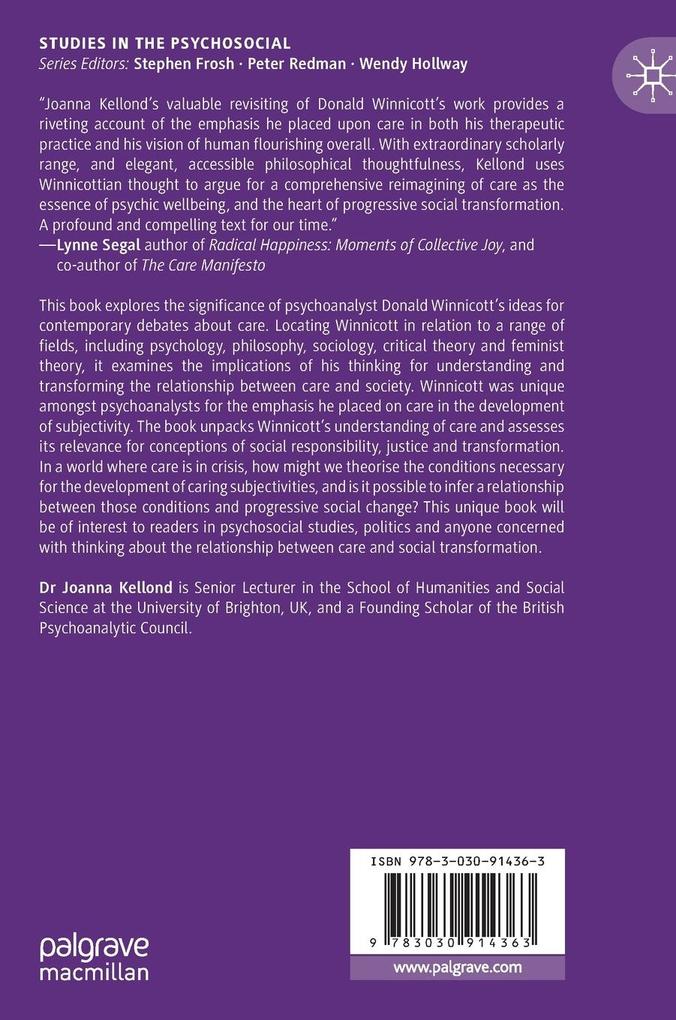 Weitere Ansicht: Donald Winnicott and the Politics of Care | Joanna Kellond