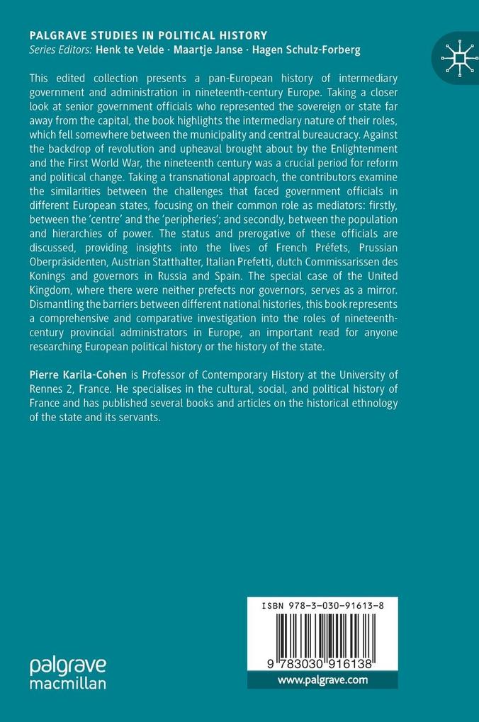Weitere Ansicht: Prefects and Governors in Nineteenth-century Europe