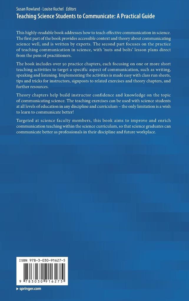 Weitere Ansicht: Teaching Science Students to Communicate: A Practical Guide