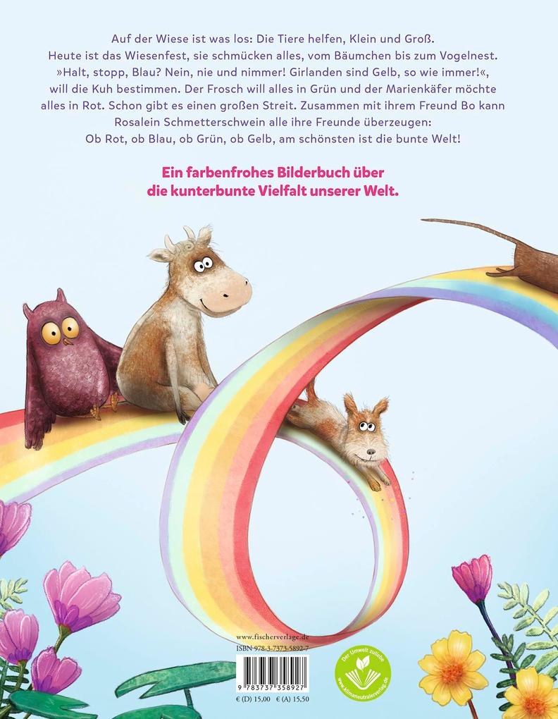 Weitere Ansicht: Rosalein Schmetterschwein - Zusammen sind wir kunterbunt | Steffi Hahn