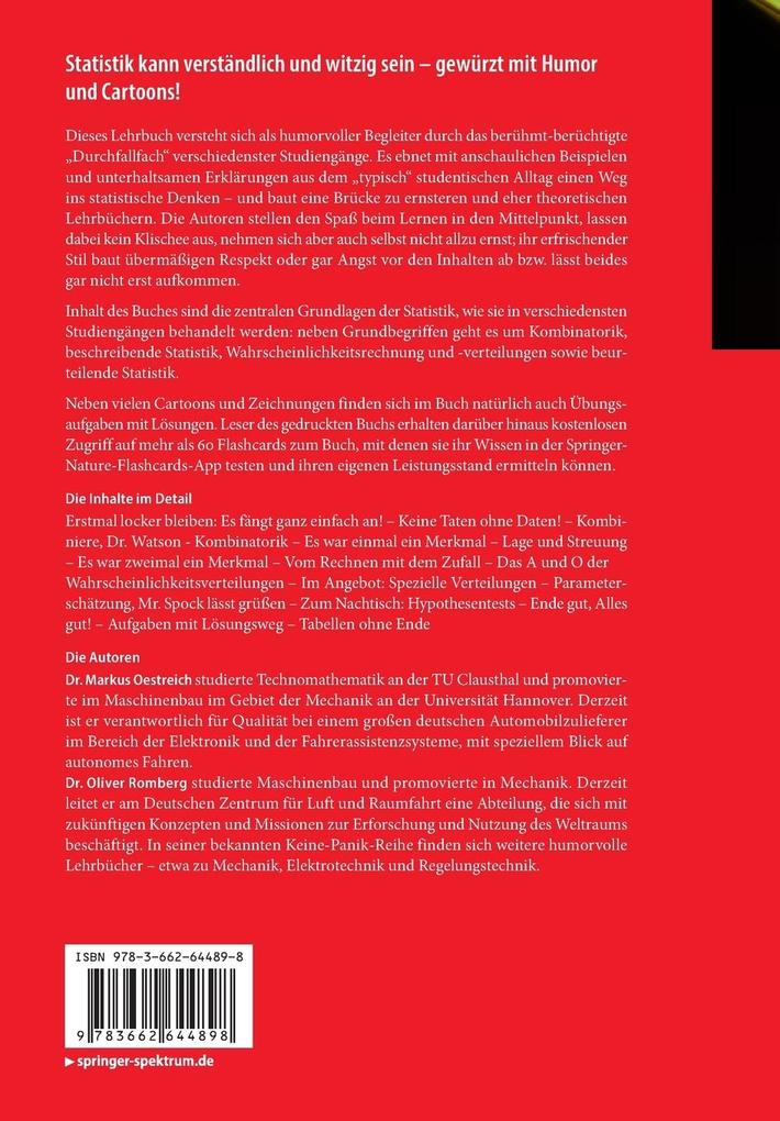 Weitere Ansicht: Keine Panik vor Statistik! | Markus Oestreich, Oliver Romberg