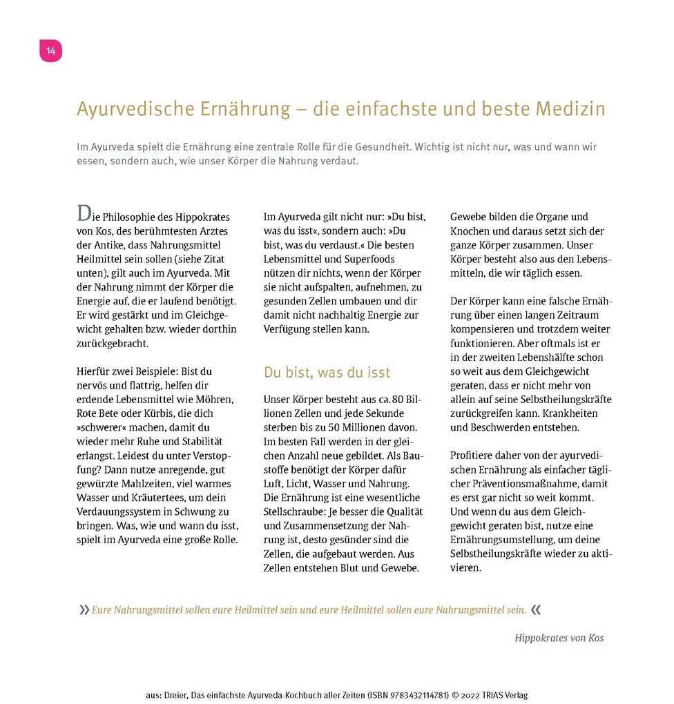Weitere Ansicht: Das einfachste Ayurveda-Kochbuch aller Zeiten | Ulrike Dreier