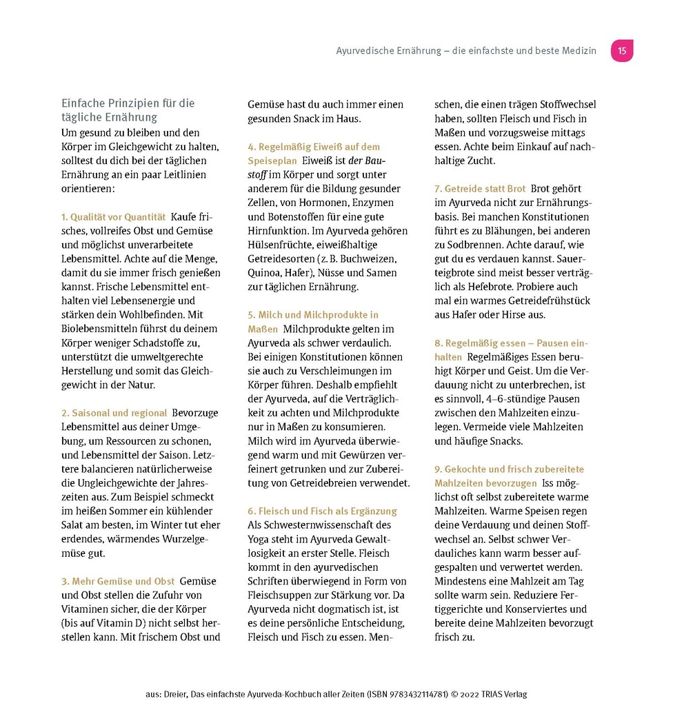 Weitere Ansicht: Das einfachste Ayurveda-Kochbuch aller Zeiten | Ulrike Dreier