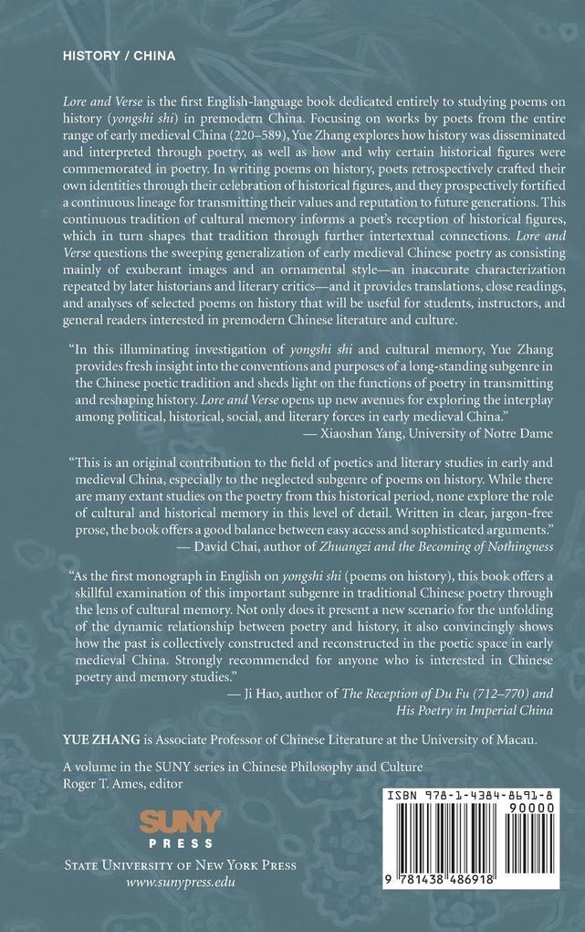 Weitere Ansicht: Lore and Verse | Yue Zhang