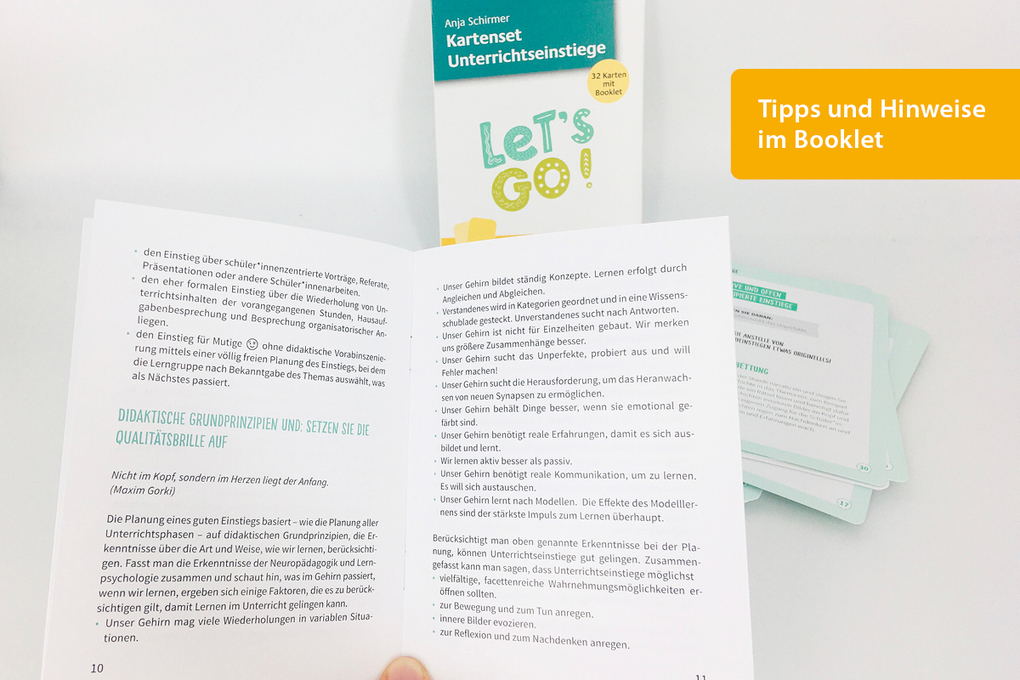 Weitere Ansicht: Kartenset Unterrichtseinstiege | Anja Schirmer