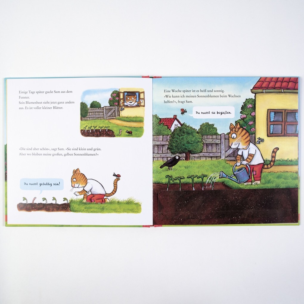 Weitere Ansicht: Sam pflanzt Sonnenblumen | Axel Scheffler, Kate Petty