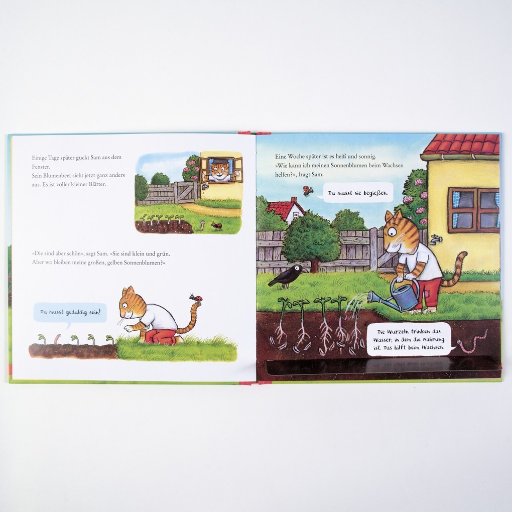 Weitere Ansicht: Sam pflanzt Sonnenblumen | Axel Scheffler, Kate Petty