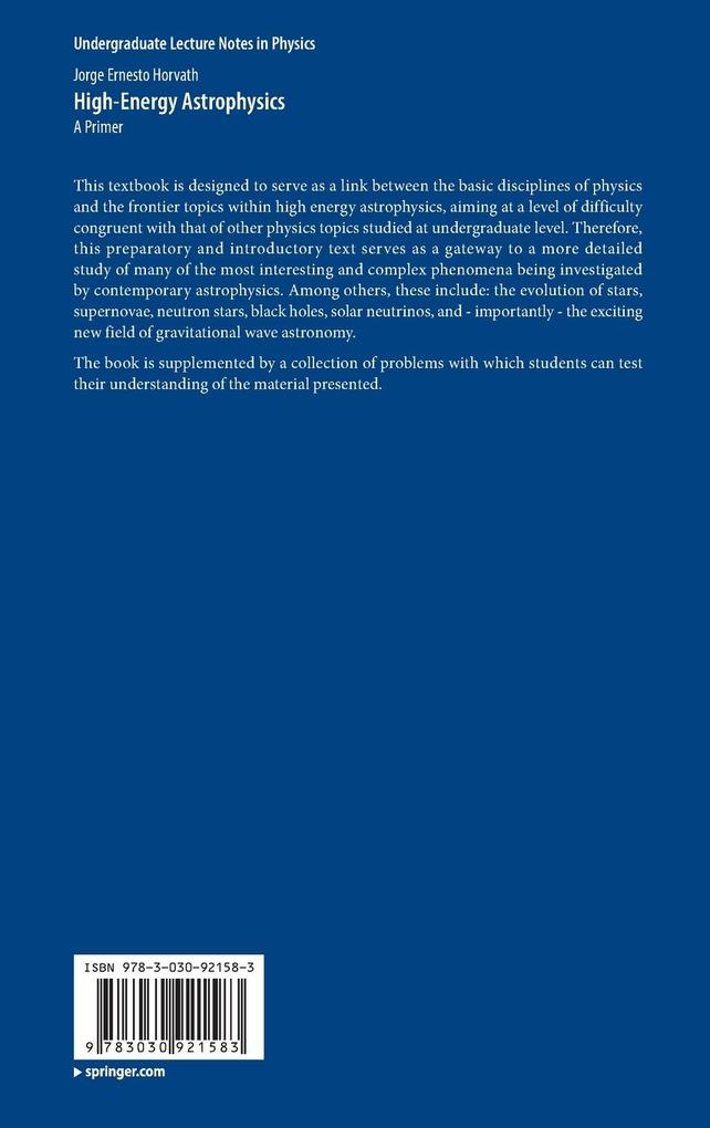 Weitere Ansicht: High-Energy Astrophysics | Jorge Ernesto Horvath