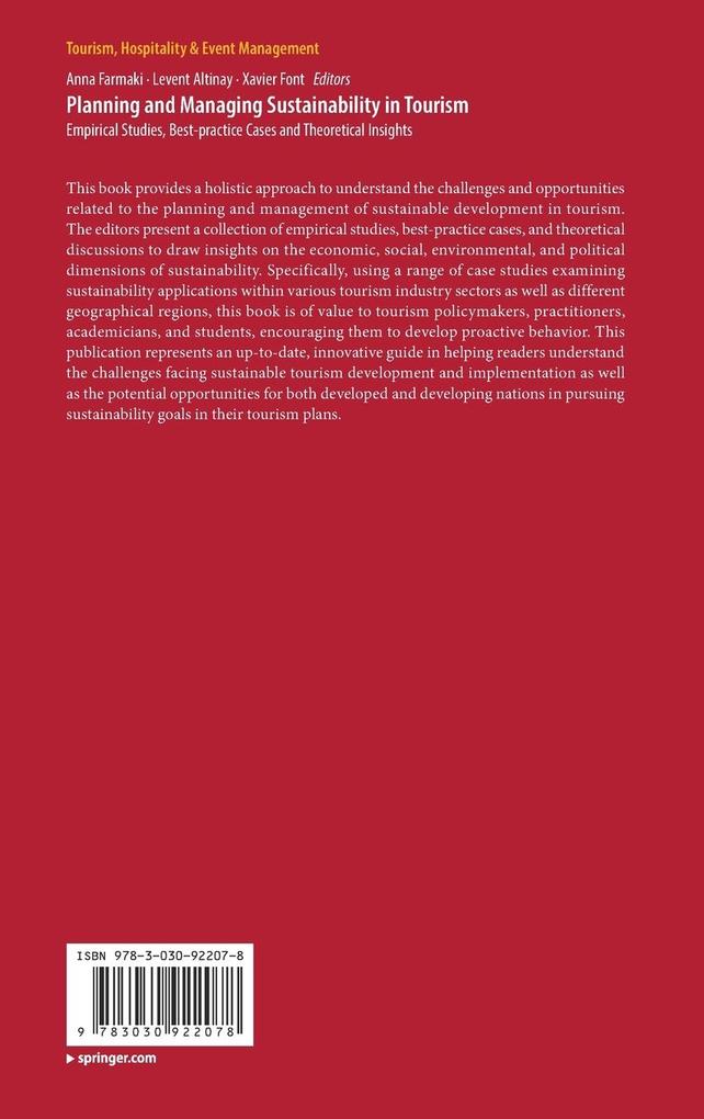 Weitere Ansicht: Planning and Managing Sustainability in Tourism