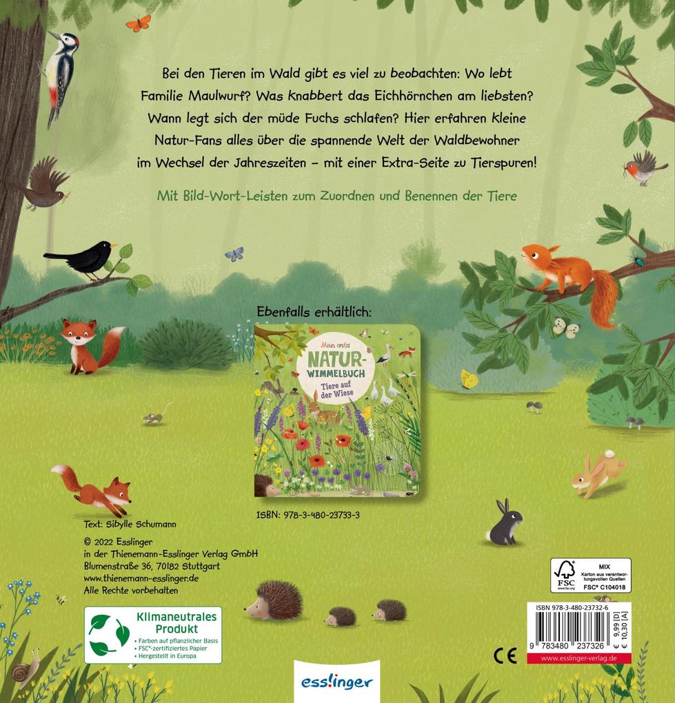 Weitere Ansicht: Mein erstes Natur-Wimmelbuch: Tiere im Wald | Sibylle Schumann