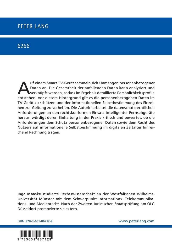Weitere Ansicht: Smart-TV aus datenschutzrechtlicher Perspektive | Inga Maaske