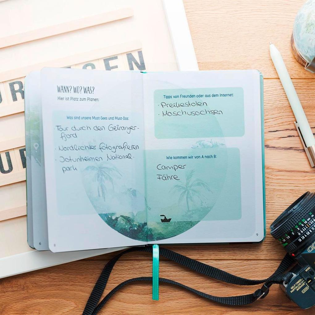 Weitere Ansicht: Reisetagebuch (Weltkarte)