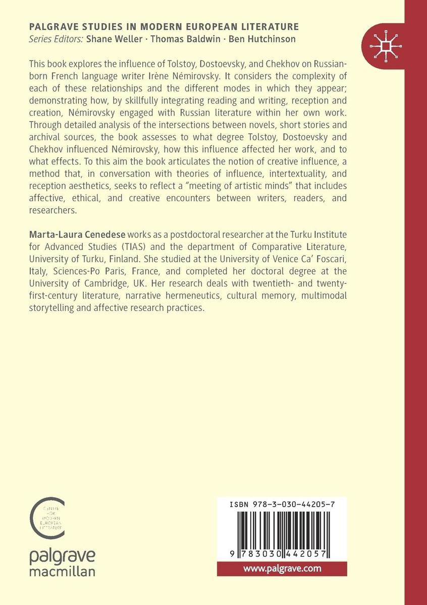 Weitere Ansicht: Irène Némirovsky's Russian Influences | Marta-Laura Cenedese