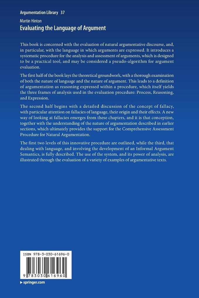 Weitere Ansicht: Evaluating the Language of Argument | Martin Hinton