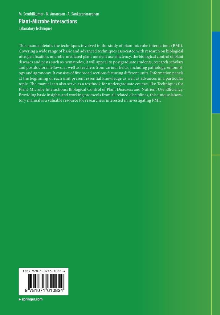 Weitere Ansicht: Plant-Microbe Interactions | M. Senthilkumar, N. Amaresan, A Sankaranarayanan