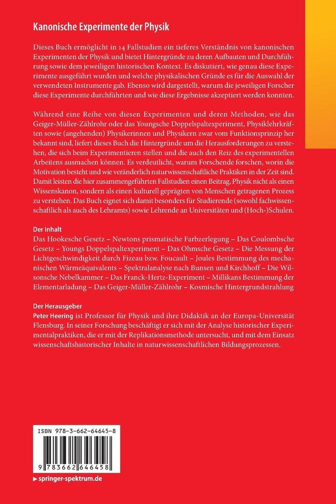 Weitere Ansicht: Kanonische Experimente der Physik