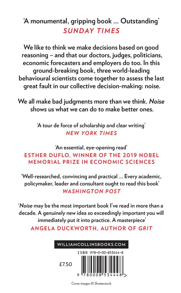 Weitere Ansicht: Noise | Daniel Kahneman, Olivier Sibony, Cass R. Sunstein