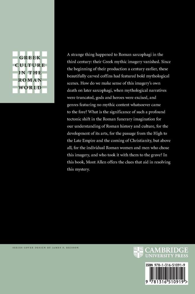 Weitere Ansicht: The Death of Myth on Roman Sarcophagi | Mont Allen