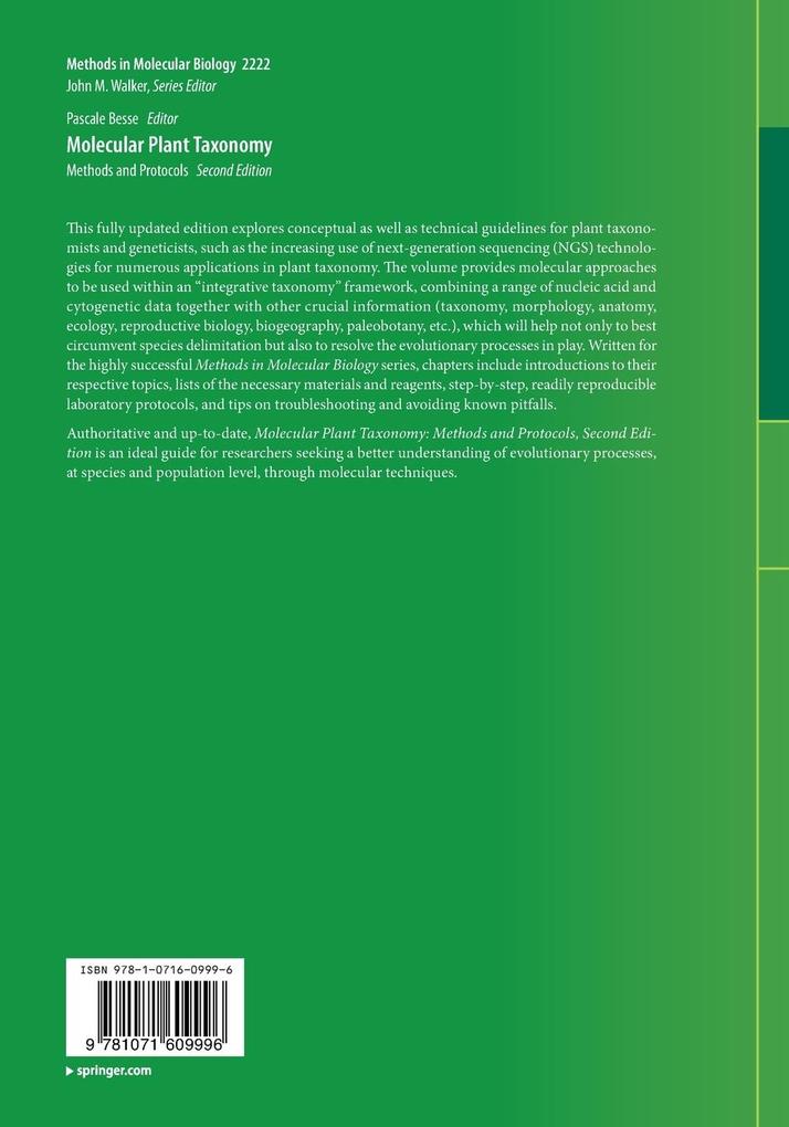 Weitere Ansicht: Molecular Plant Taxonomy