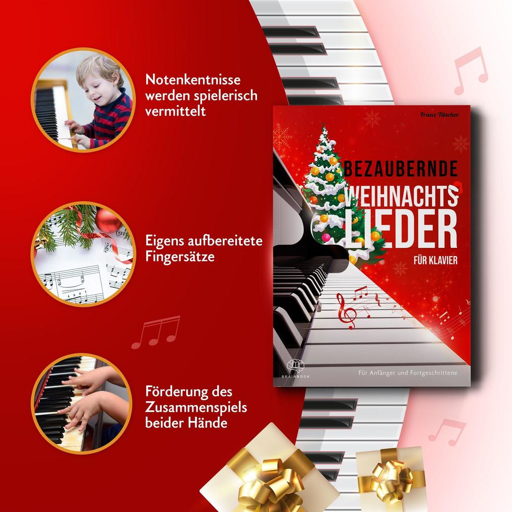 Weitere Ansicht: Bezaubernde Weihnachtslieder für Klavier | Franz Titscher