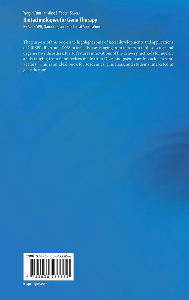 Weitere Ansicht: Biotechnologies for Gene Therapy