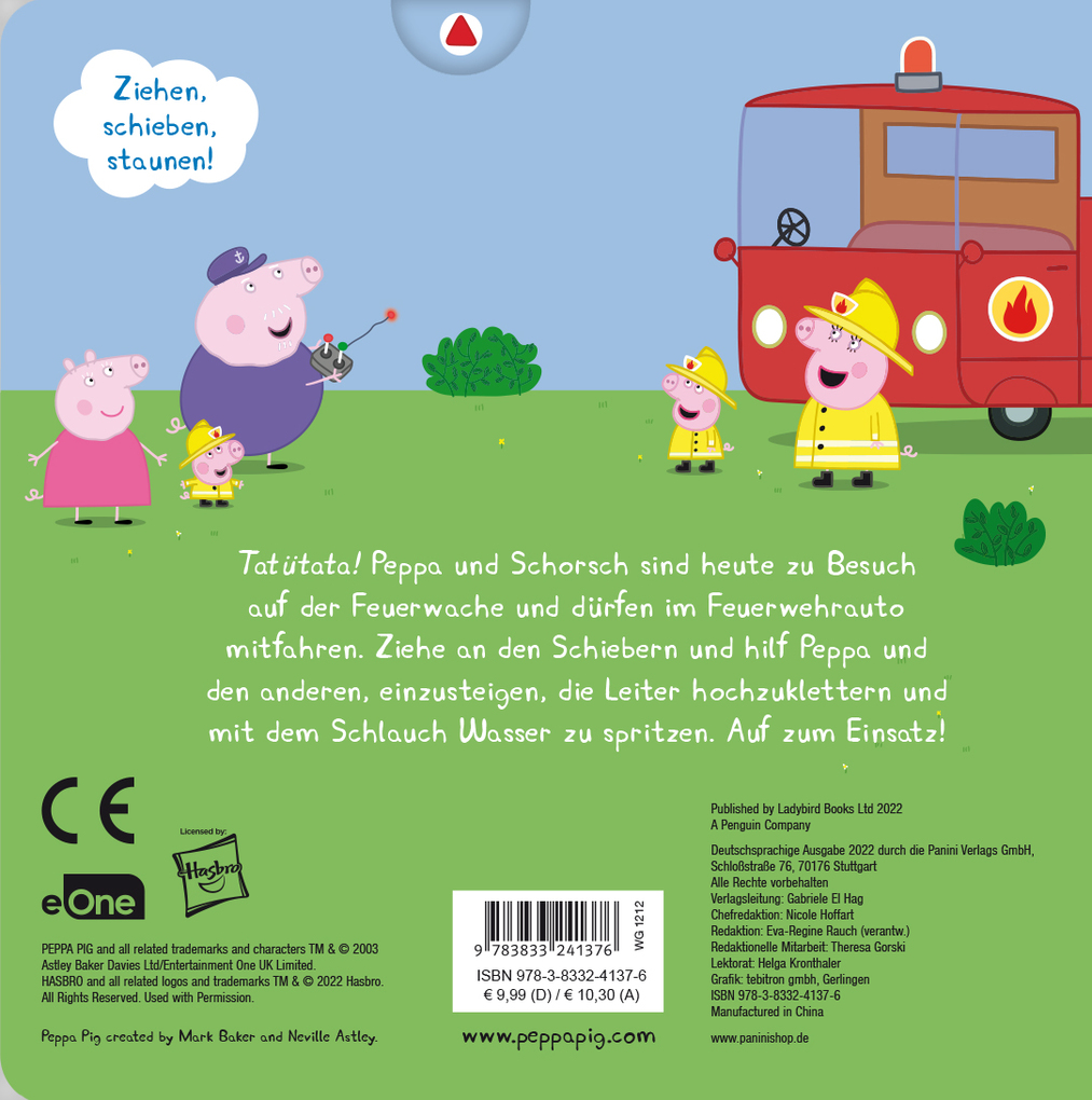Weitere Ansicht: Peppa Pig: Peppa bei der Feuerwehr: Mein großer Schiebespaß | Panini