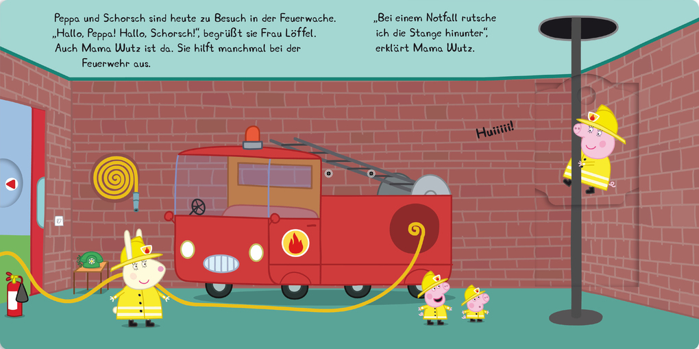 Weitere Ansicht: Peppa Pig: Peppa bei der Feuerwehr: Mein großer Schiebespaß | Panini