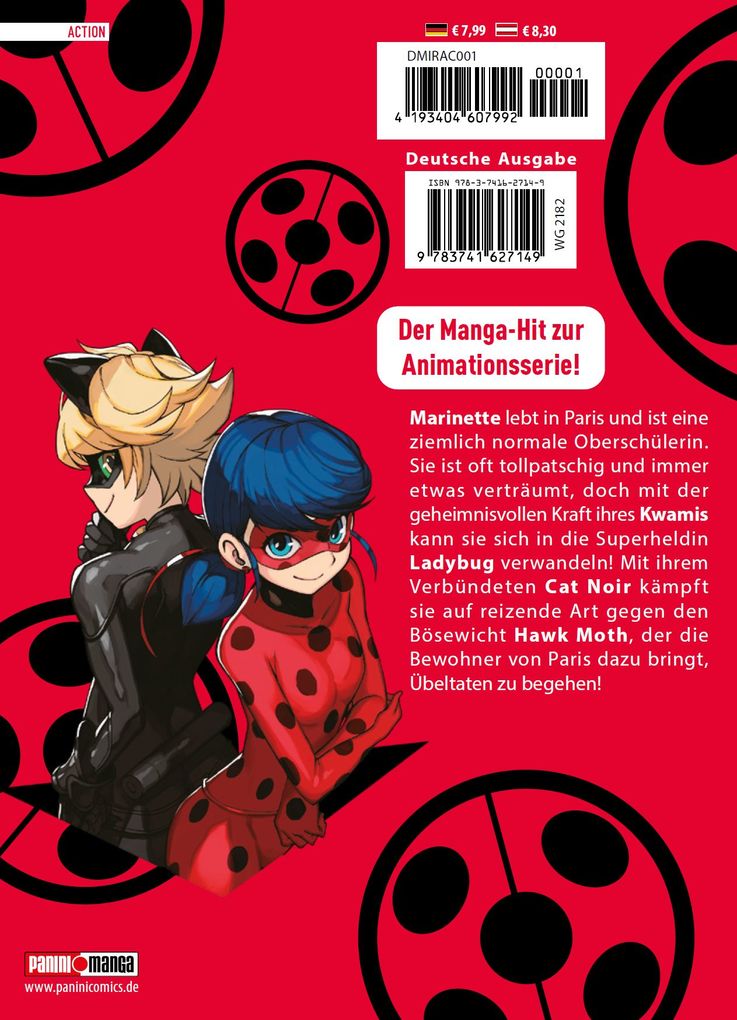 Weitere Ansicht: Miraculous - Die Abenteuer von Ladybug und Cat Noir (Manga) 01 | Warita Koma, Zag, Riku Tsuchida