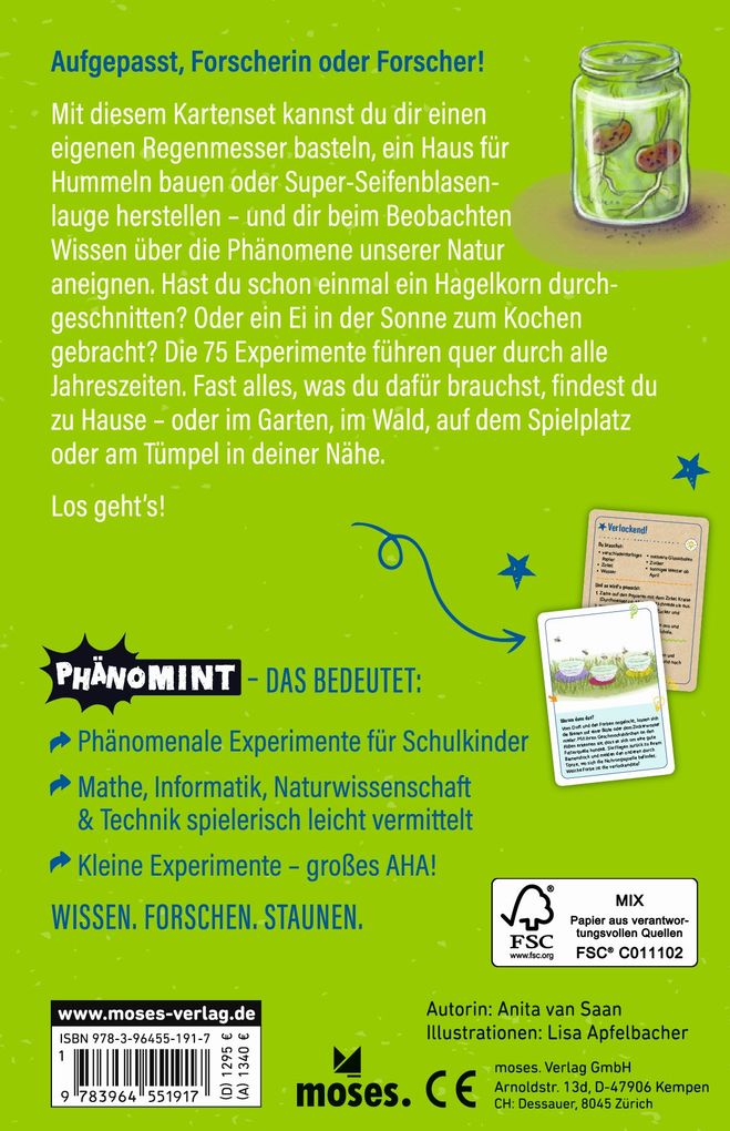 Weitere Ansicht: PhänoMINT 75 supercoole Experimente für draußen | Anita van Saan
