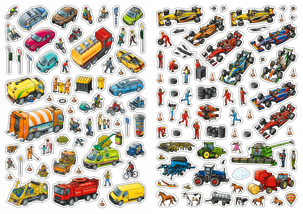 Weitere Ansicht: Mein Stickeralbum Fahrzeuge | Laura Lamping