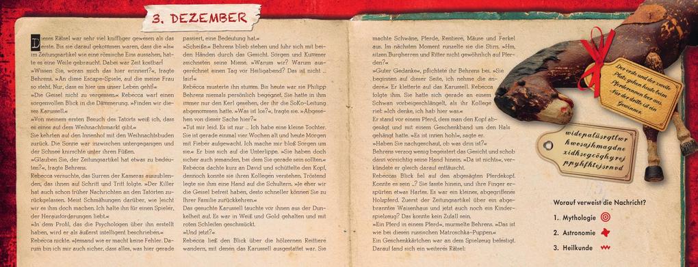 Weitere Ansicht: Rot rieselt der Schnee - Ein Escape-Adventskalender | Michael Hamannt