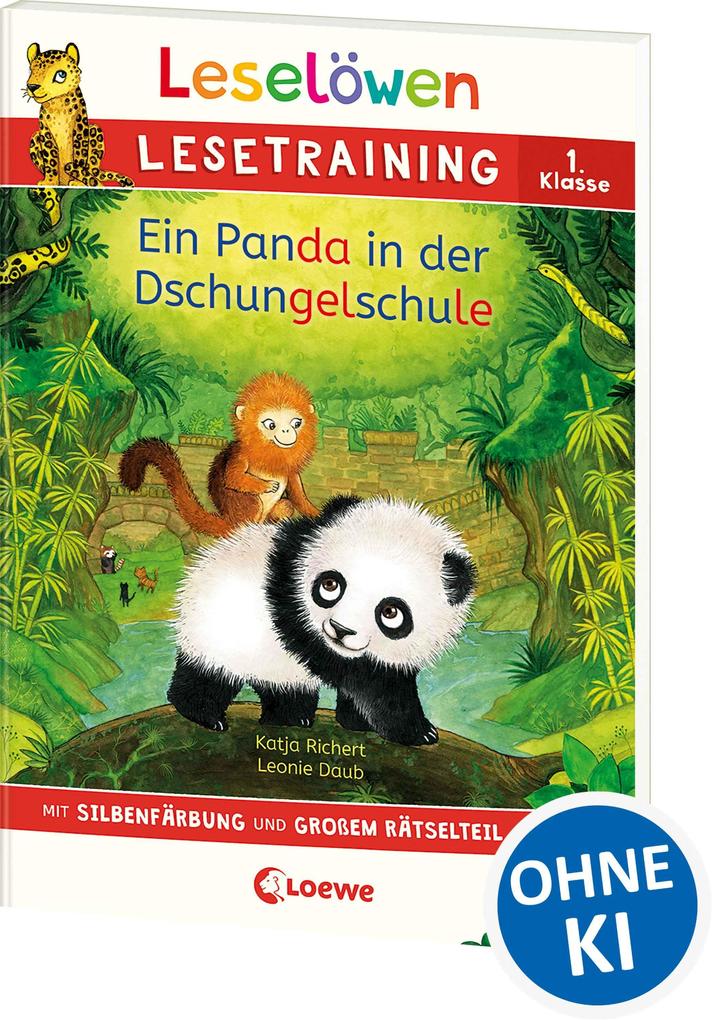Produktbild: Leselöwen Lesetraining 1. Klasse - Ein Panda in der Dschungelschule | Katja Richert