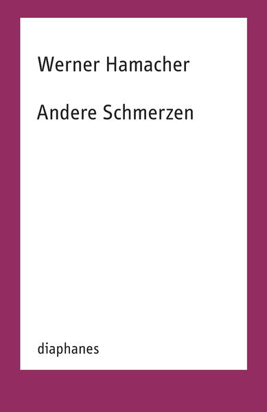 Produktbild: Andere Schmerzen | Werner Hamacher